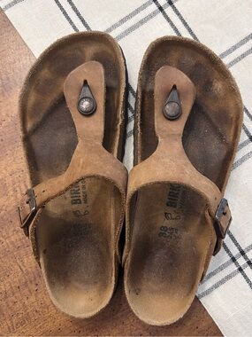 Birkenstock Gizeh Sandals Leather Size 38